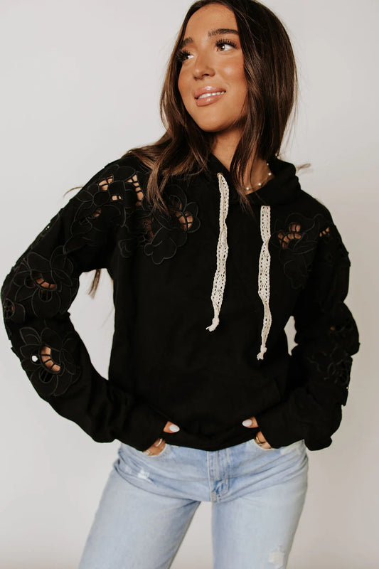 & Ave- University Hoody- Love Story- Black *RESTOCKED!