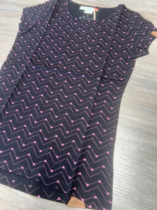 Ragwear- Mintt Tee- Black with Pink-S left- FINAL SALE