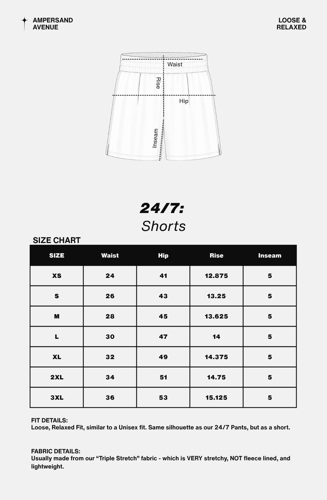& Ave- 24/7 Shorts- Love Story- Grapefruit