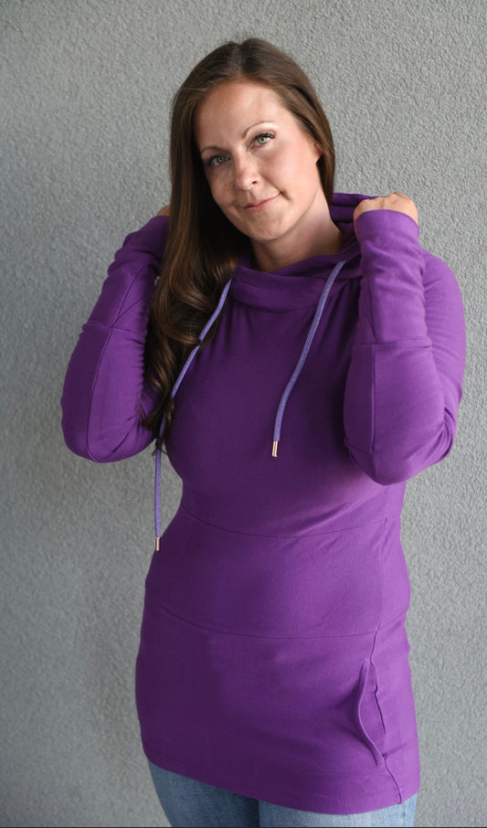 Pink Cement- Hoody- Deep Purple with Purple- FINAL SALE
