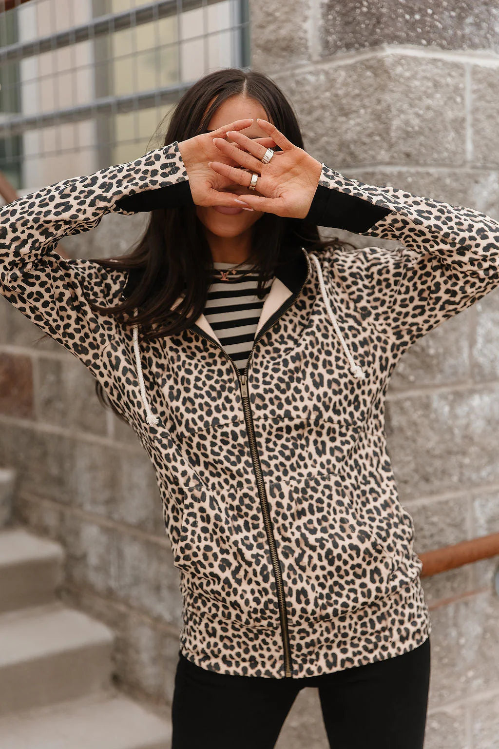 & Ave- FullZip Sweatshirt- Wild & Wanderlust-S & L left