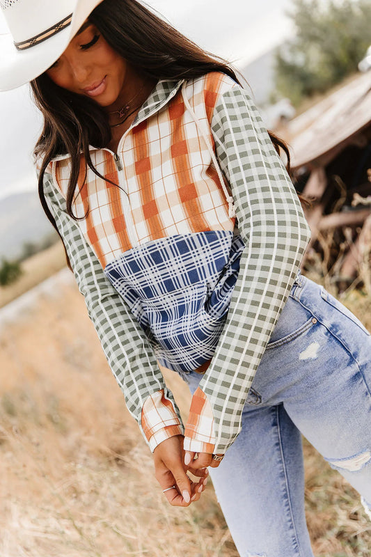 & Ave- HalfZip Sweatshirt- Cowpoke Cutie