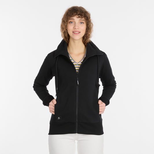 Ragwear- Ronette Fullzip- Black