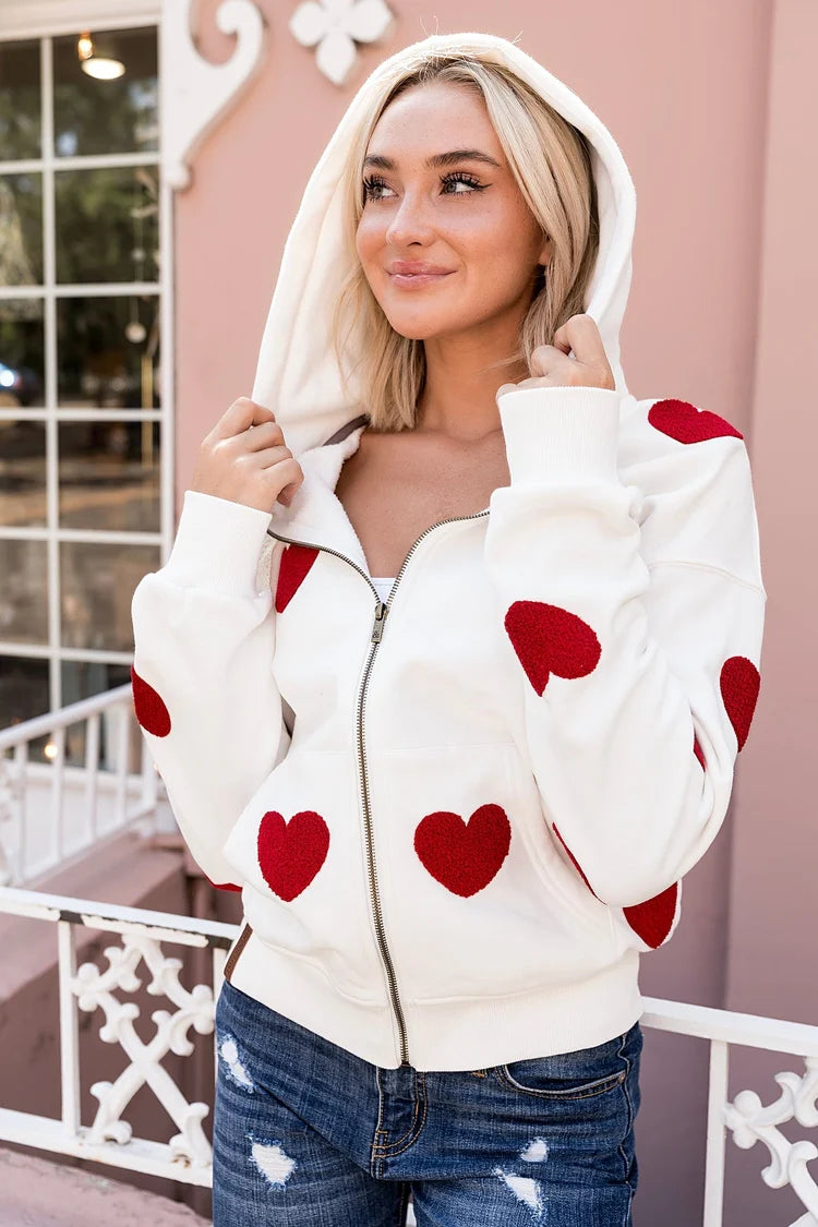 & Ave- Comfort Zone Fullzip Hoody- Pulling Heart Strings