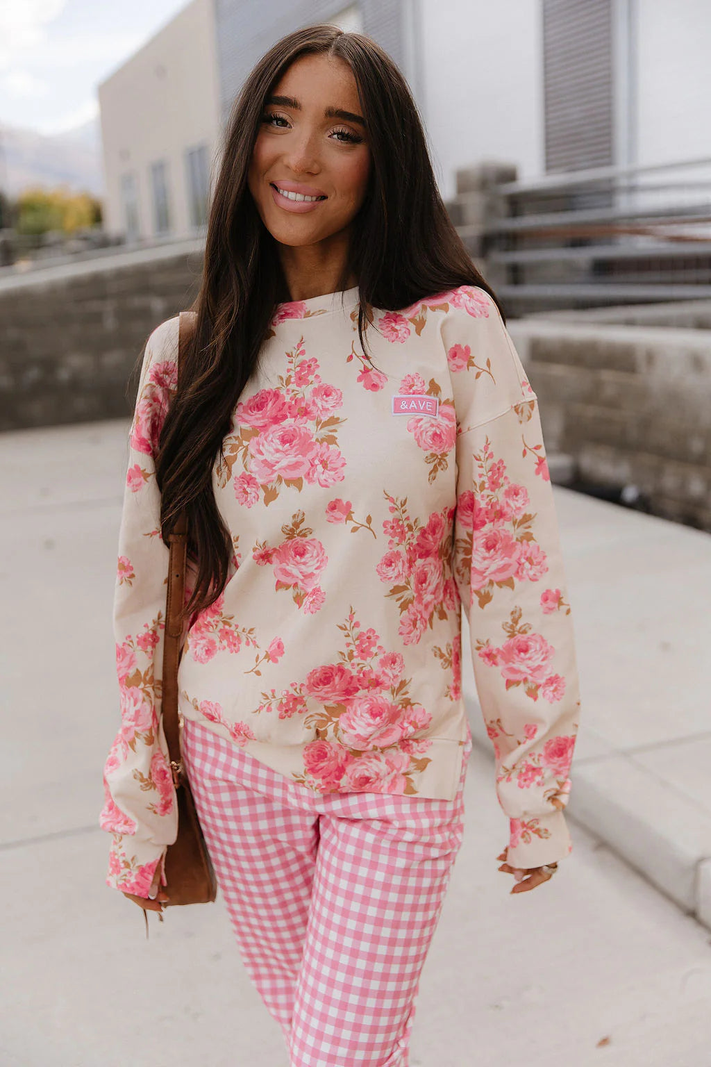 & Ave- University SideSlit Pull Over- Petal Season