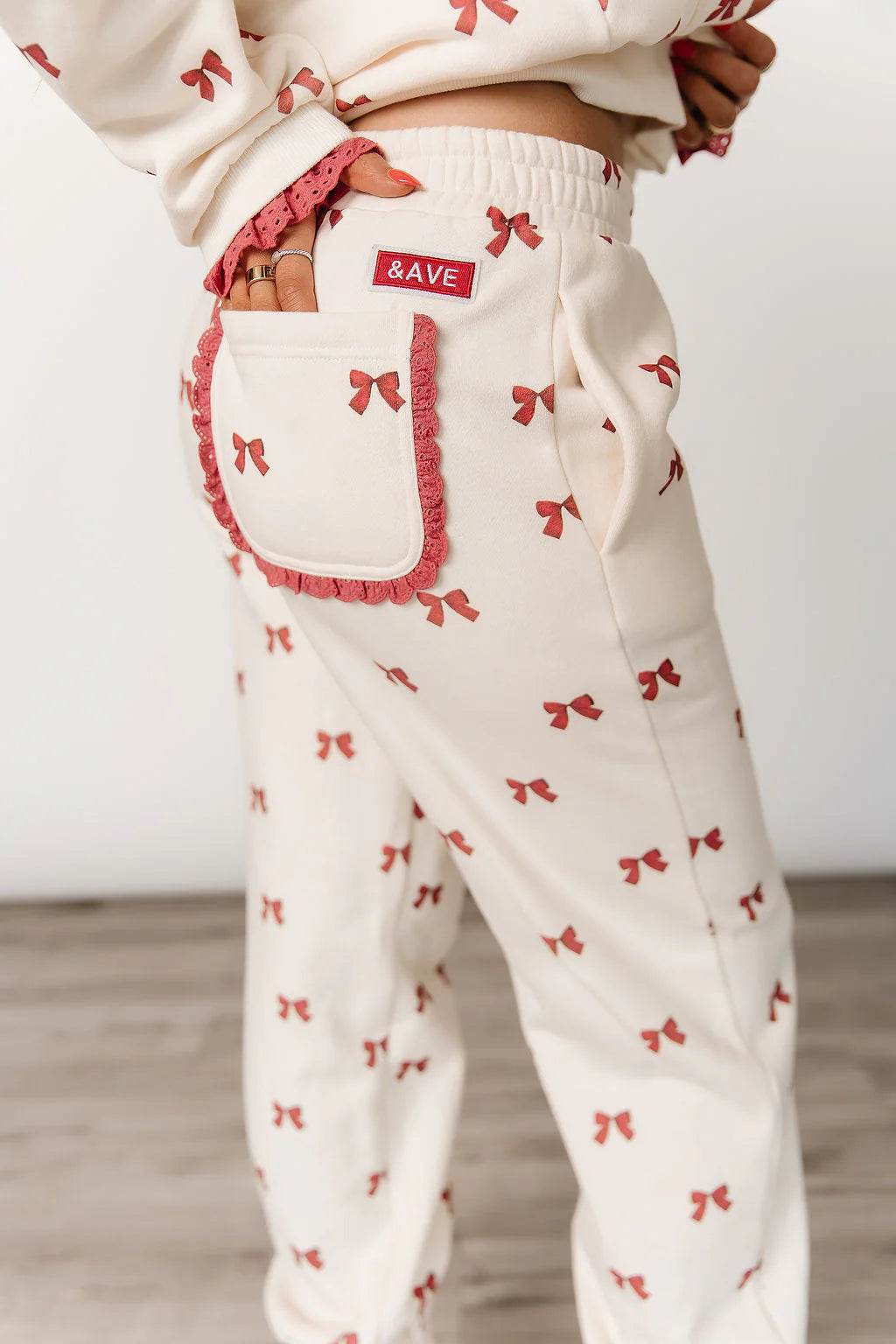 & Ave- Comfort Zone Joggers- Bundled in Bows