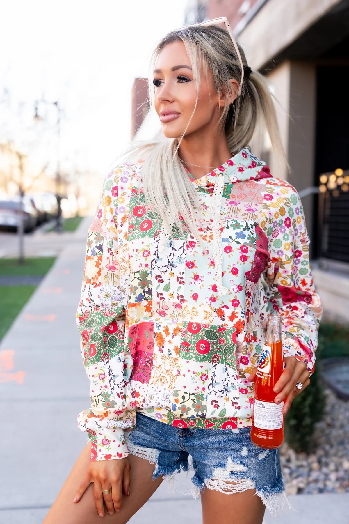 & Ave- University Hoody- Wild Blooms