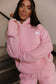 & Ave- Comfort Zone Hoody- Bubble Gum Pink Lace