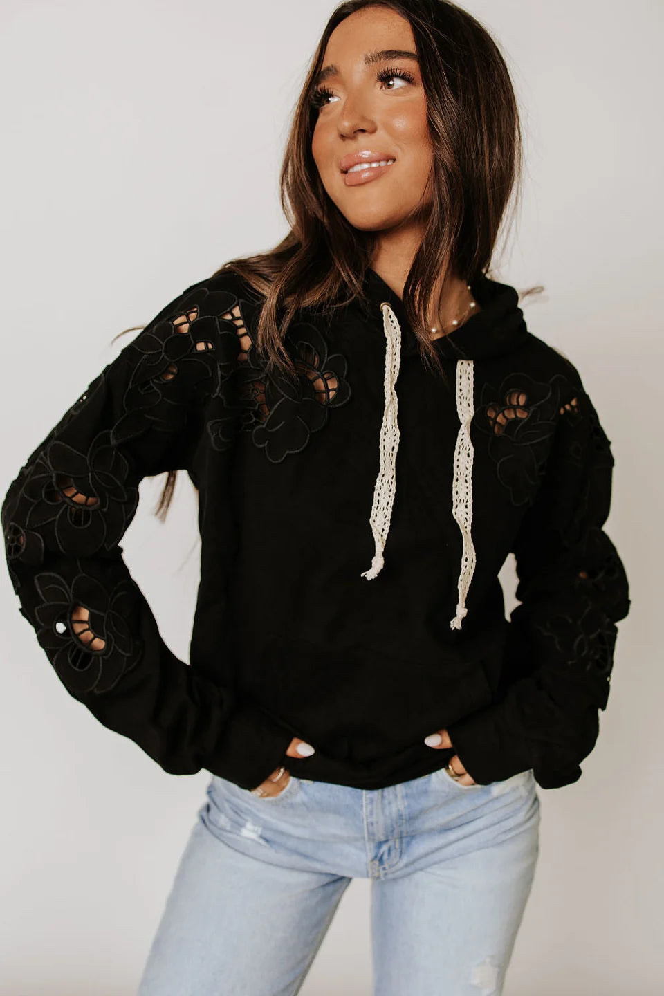 & Ave- University Hoody- Love Story- Black *RESTOCKED!