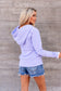 & Ave- Henley Hoody- Lavender Lace