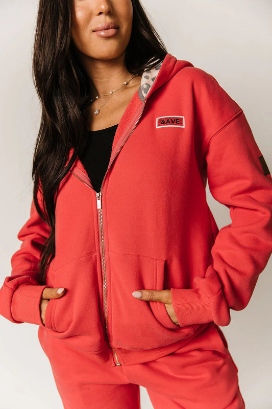 & Ave- Comfort Zone Fullzip Hoody- Natural Instincts-3XL left