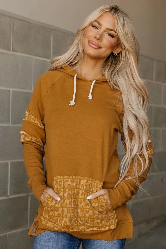 & Ave- Side Slit Sweatshirt- Made For You- Maple