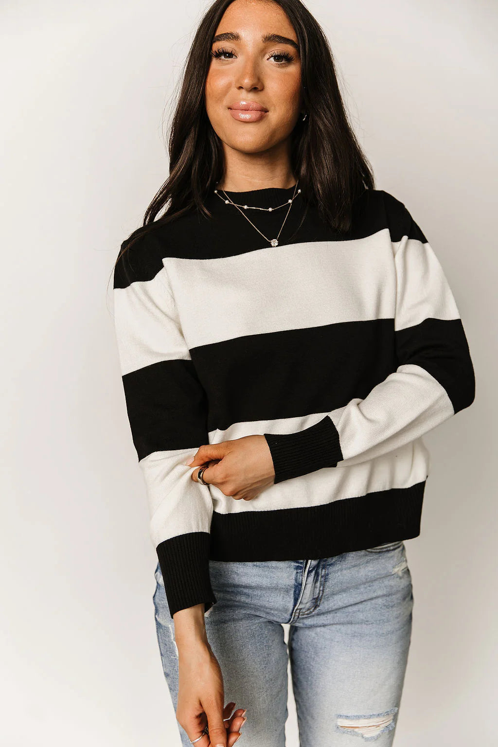 & Ave- Sweet On Stripes Sweater