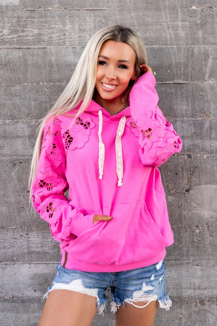& Ave- University Hoody- Love Story- Lotus Pink
