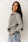 & Ave- HalfZip Sweatshirt- Quilted Grey-3XL left-FINAL SALE