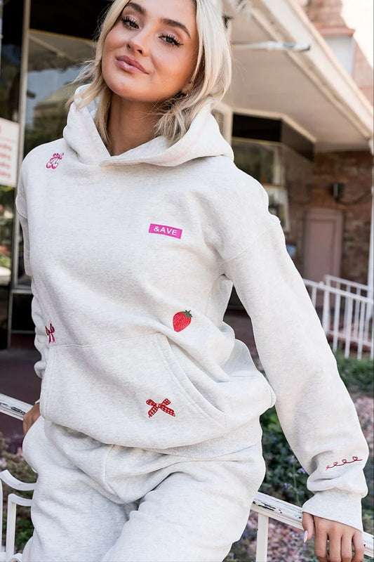 & Ave- Comfort Zone Hoody- Girly Things