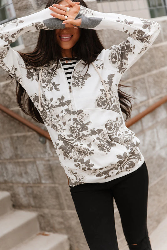 & Ave- HalfZip Sweatshirt- Chasing Moments