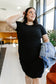 & Ave- Better Than Basic Dress- Raven Black