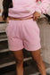 & Ave- Comfort Zone Shorts- Bubble Gum Pink Lace