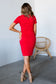 & Ave- Better Than Basic Dress- Cherry Red