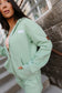 & Ave- Comfort Zone Fullzip Hoody- Mint- M left
