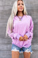 & Ave- Performance Fleece University Pullover - Orchid Stripe