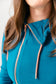 Pink Cement- Full Zip- Moroccan Blue with Rose Gold