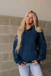 & Ave- University Hoody- Love Story- Midnight Blue-3XL left