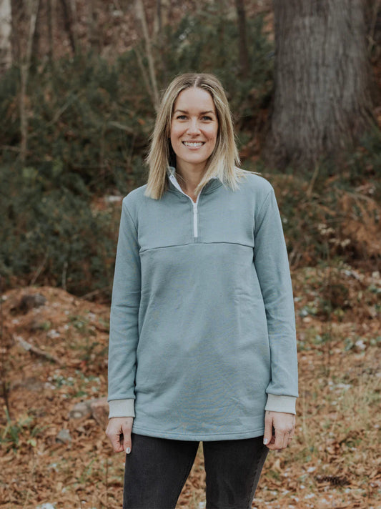 Blondie Apparel- Classic Mountain Sweater- Trooper