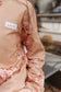 & Ave- University SideSlit Pull Over- Peachy Petals