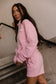 & Ave- Comfort Zone Hoody- Bubble Gum Pink Lace