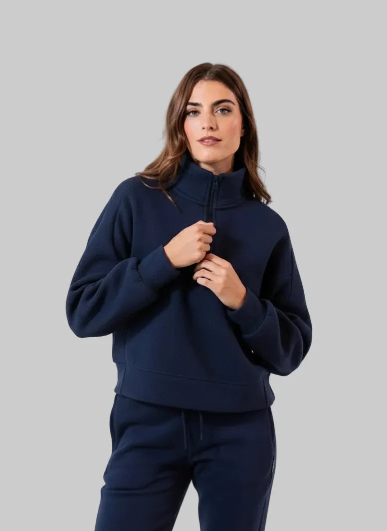 Après Actif- 1/4 Zip Pullover- Navy