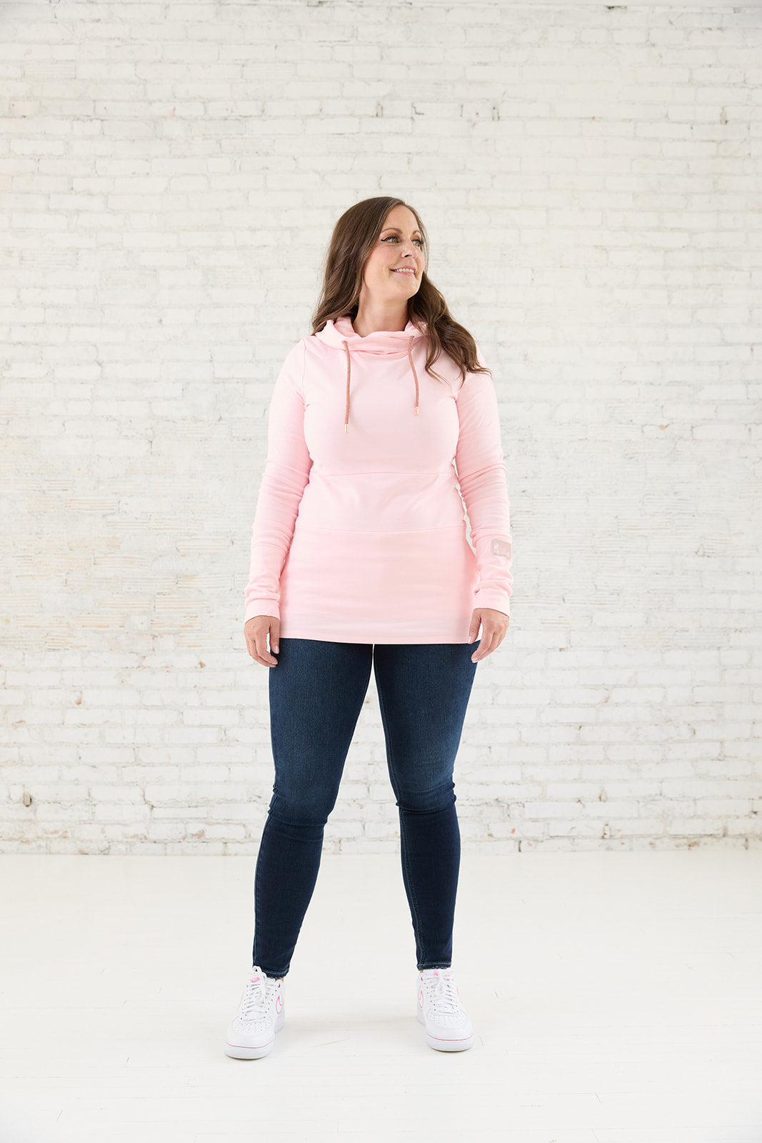 Pink Cement- Hoody- Light Pink with Rose Gold