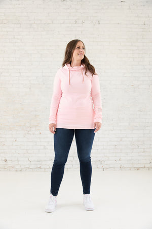Pink Cement- Hoody- Light Pink with Rose Gold