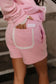 & Ave- Comfort Zone Shorts- Bubble Gum Pink Lace
