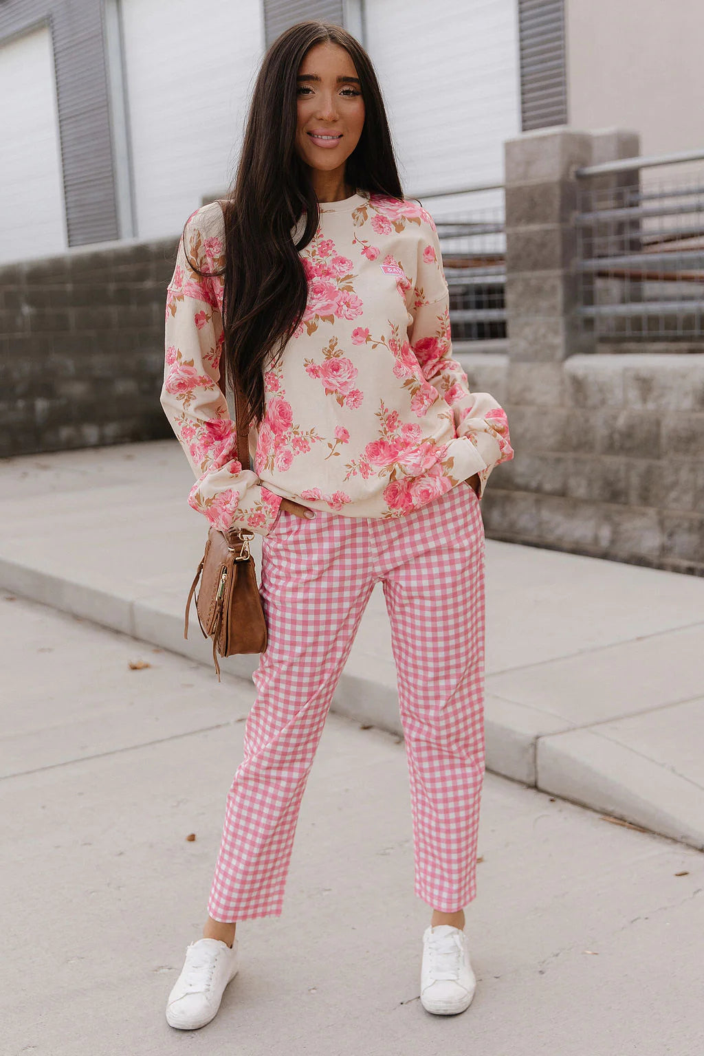 & Ave- University SideSlit Pull Over- Petal Season