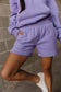 & Ave- Comfort Zone Shorts- Lavender