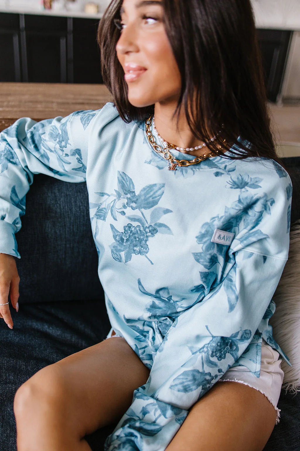 & Ave- University SideSlit Pull Over- Pool Side