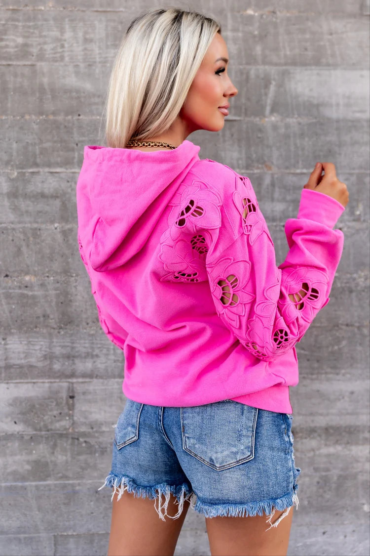 & Ave- University Hoody- Love Story- Lotus Pink