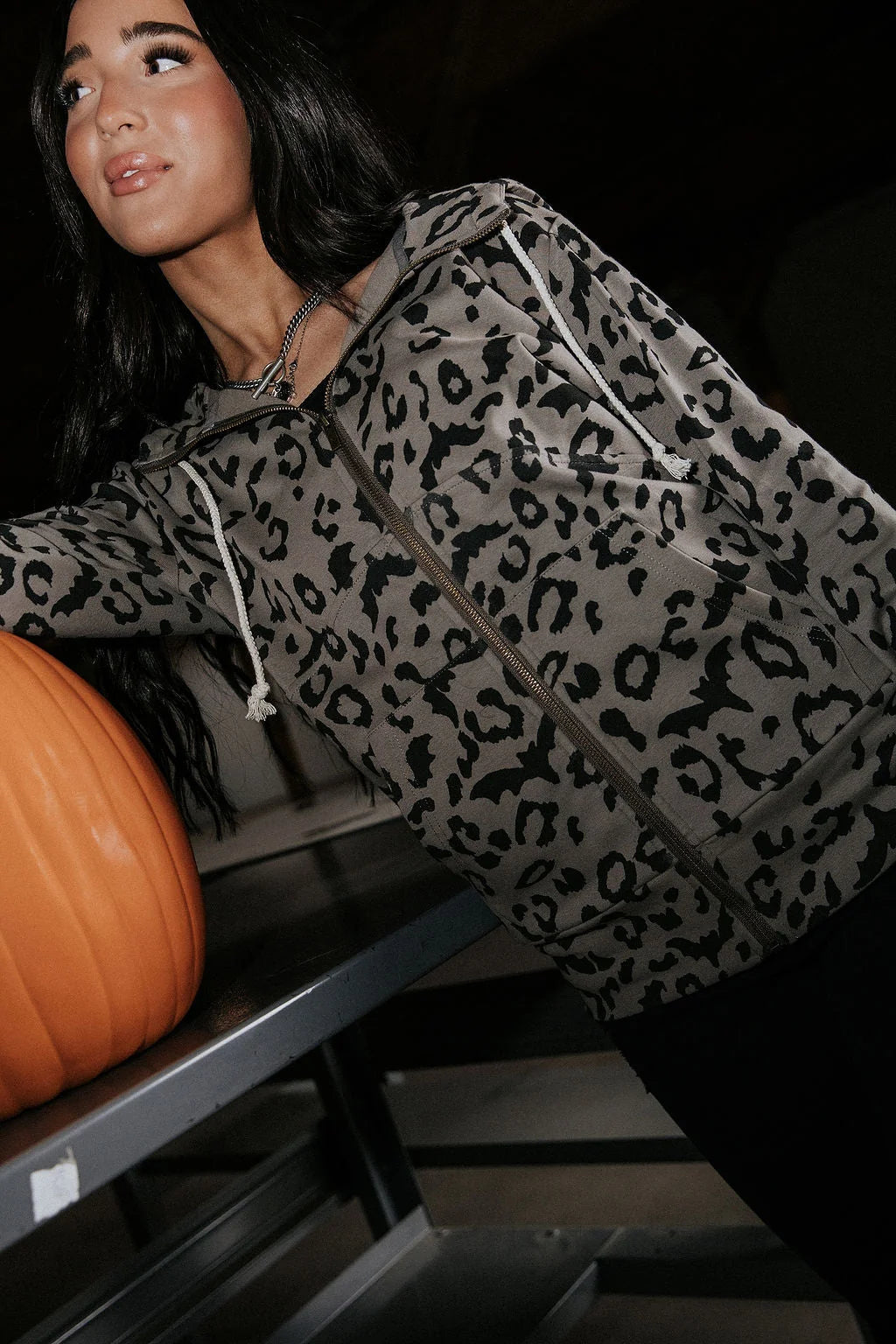 & Ave- FullZip Sweatshirt- Feline Batty
