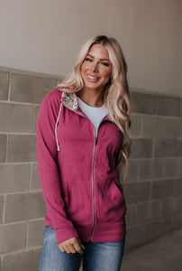 & Ave- FullZip Sweatshirt- Glow Girl