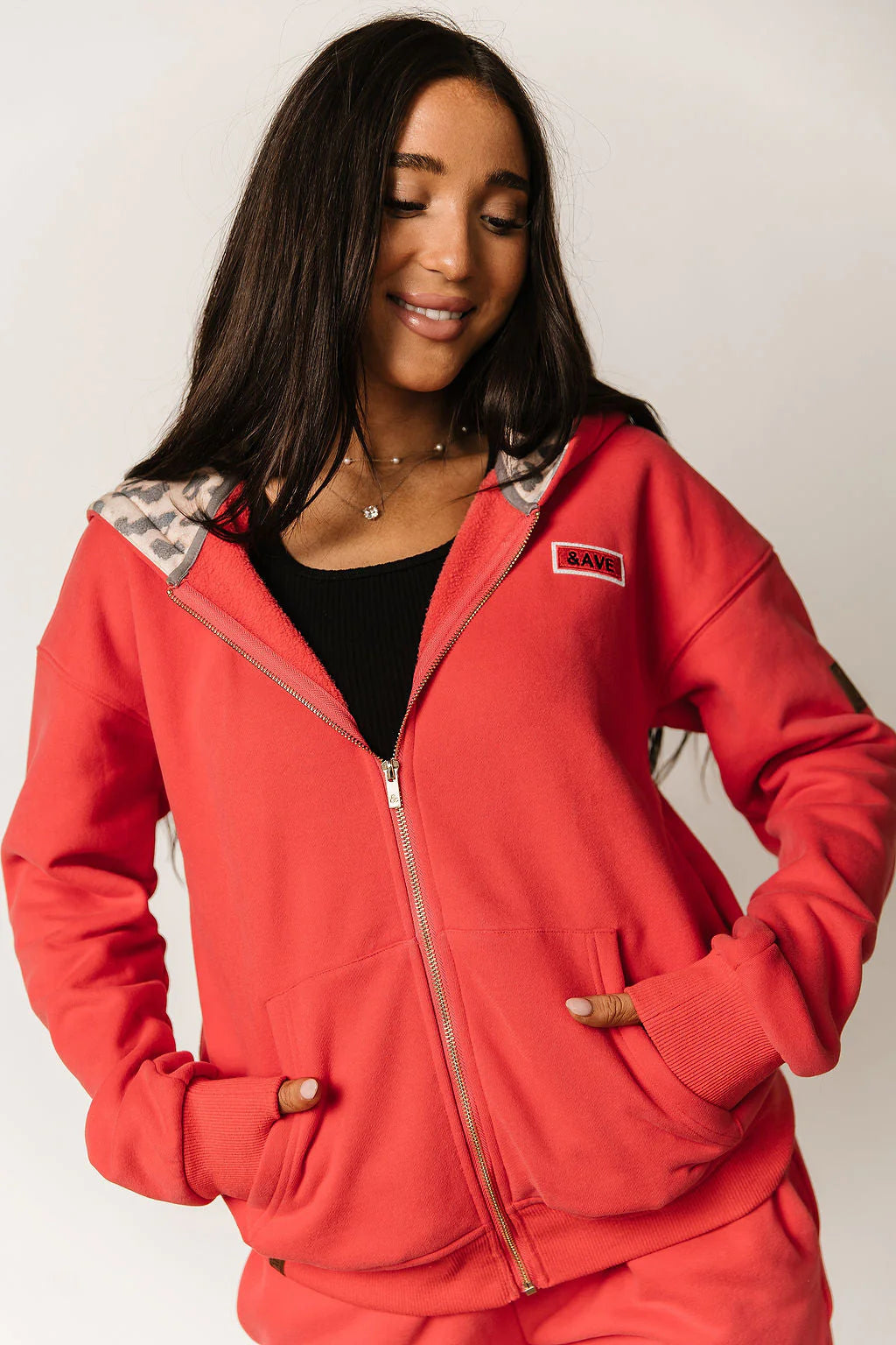 & Ave- Comfort Zone Fullzip Hoody- Natural Instincts