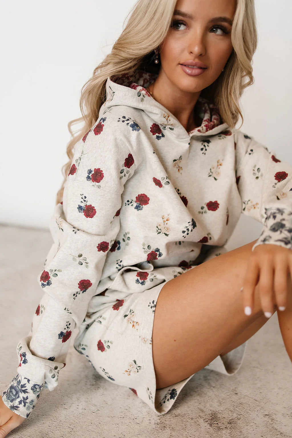 & Ave- University Hoody- Summer Blooms-2XL & 3XL left