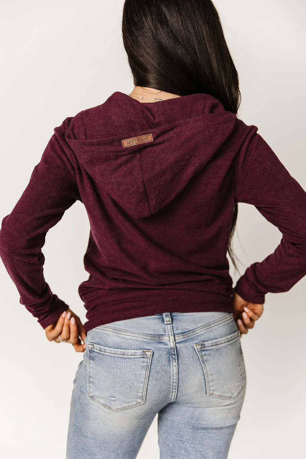 & Ave- FullZip Sweatshirt- Performance Fleece- Velvet Plum