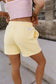 & Ave- Comfort Zone Shorts- Butter Yellow