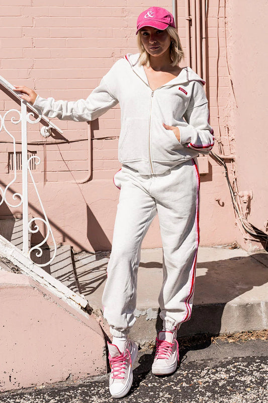 & Ave- Comfort Zone Fullzip Hoody- Main Squeeze-L left