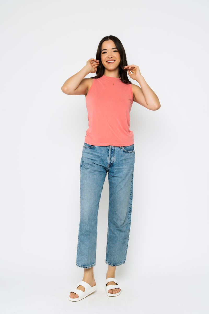 Orb- Jayne Tank- Pink-M left FINAL SALE