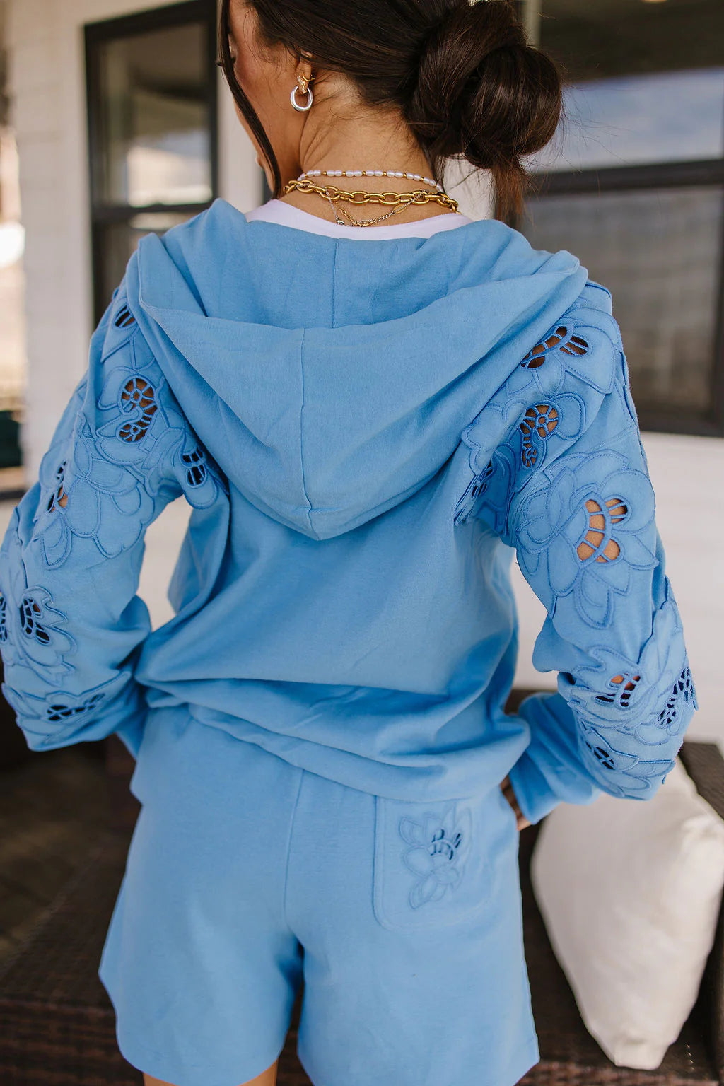 & Ave- University Hoody- Love Story- Blueberry