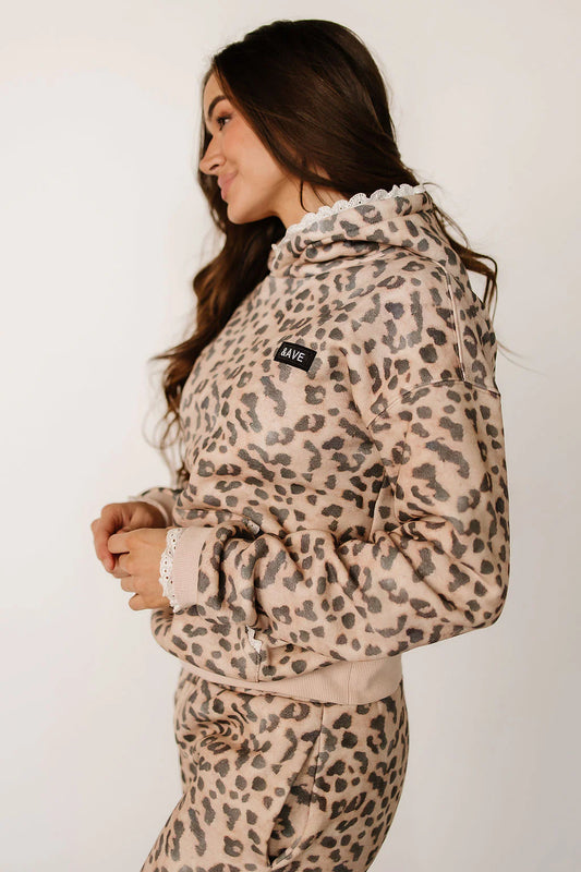 & Ave- Comfort Zone Hoody- Leopard-3XL left