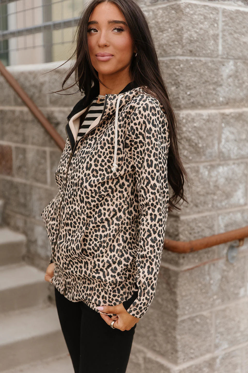 & Ave- FullZip Sweatshirt- Wild & Wanderlust-S & L left